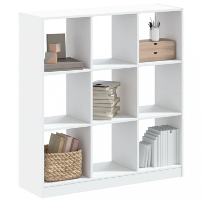 Gossi biblioteca, alb, 102x32x108 cm, lemn prelucrat foto
