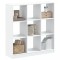 Gossi biblioteca, alb, 102x32x108 cm, lemn prelucrat