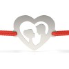 Bratara Argint 925 Inima Love Story Snur Atcom, Argintiu, Fara Pietre, Damă - Cadou Valentine&#039;s Day, Craciun, Martisor