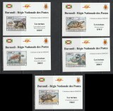 Burundi 2013 - Broaste Testoase NEDANTELATE Deluxe S/S 5v MNH, Nestampilat