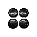 Set 4 capace roti 60mm VW negre compatibil/inlocuitor janta aliaj