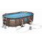 Piscina Bestway Rattan Swim VISTA II ?, 4.27 x 2.50 x 1.00 m, cu accesorii