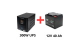 MHPower Surse de alimentare ne&icirc;ntreruptibilă pentru pompe de circulație 300W + pachet de acumulatori de 40Ah