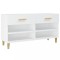 Pantofar, alb, 102x35x55 cm, lemn compozit