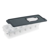 Forma pentru gheata cu capac cu 12 locuri, Plastic,gRI,26x9x4 cm, Oem