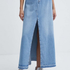 Pepe Jeans fusta jeans MAXI SKIRT HW SKY REG maxi, evazati, PL901130R