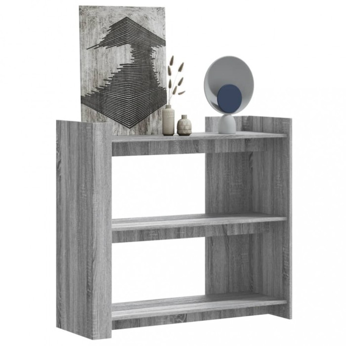 vidaXL Măsuță consolă, gri sonoma, 100x35x90 cm, lemn prelucrat 848477