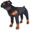 vidaXL Jucărie de pluș c&acirc;ine rottweiler, negru și maro XXL