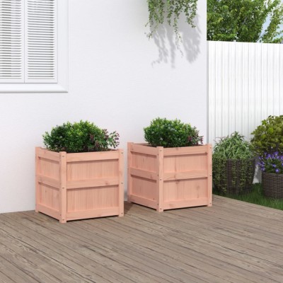 Gossi jardiniere de gradina, 2 buc., lemn masiv douglas foto