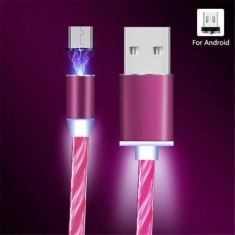 Cablu Incarcare Magnetic Micro USB Rosu foto