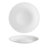 Set 12 Farfurii pentru Desert din Opal Alb Simplu 20cm DNC47127