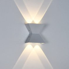 Aplica LED exterior, Alb, 4W, lumina calda