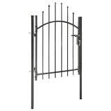 Cumpara ieftin Poarta de gradina, negru, 1 x 1,5 m, otel