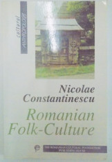 ROMANIAN FOLK-CULTURE de NICOLAE CONSTANTINESCU , 1999 foto