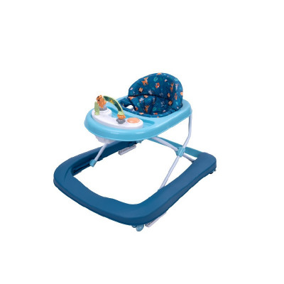 Premergator/Antepremergator pliabil pentru copii 2 in 1, roti silicon, Albastru foto