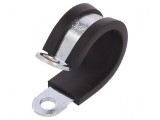 Clipsuri &Atilde;bucl&Auml; din o&Aring;&pound;el cu protec&Aring;&pound;ie EPDM, 20mm x 12mm
