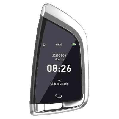 Cheie Smart Key Auto dedicata BMW, LCD, Argintie foto