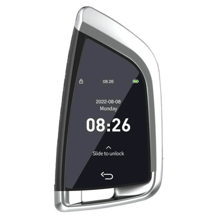 Cheie Smart Key Auto dedicata BMW, LCD, Argintie