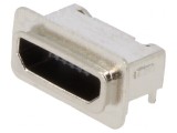 Conector USB Micro B SMT 5-Pin Orizontal Etanș IP67