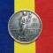 SV * Romania 2 LEI 1914 * ARGINT * Regele Carol I * patina + detalii frumoase !