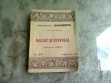 BALZAC SI STENDHAL - G. BRANDES