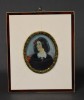 Lola Montez (dansatoare si actrita) - miniatura pictata in rama fildes - jumatatea secolului XIX - Biedermeier