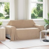 vidaXL Pături de aruncat 6 pcs Culoare Cămilă 280 x 210 cm Molton 42017141