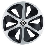 Set 4 capace roti Roco Gri-Negru R17 pentru gama auto Renault, Autohelix MSA