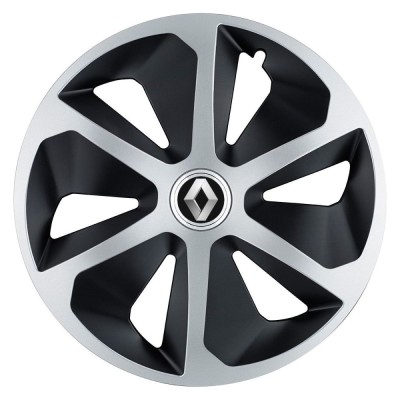 Set 4 capace roti Roco Gri-Negru R17 pentru gama auto Renault foto
