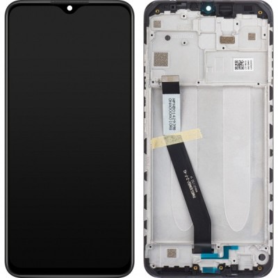 Display cu Touchscreen Xiaomi Redmi 9, cu Rama, Negru, Service Pack 5600050J1900 foto