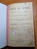 carte de citire ( cetire ) - bucati de proza si in versuri - din anul 1897