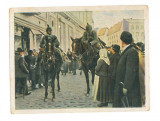 4989 - BUCURESTI G-ral Mackensen on the street - mini old postcard (6/5 cm) 1916, Necirculata, Printata