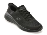 Pantofi sport SKECHERS negri, BOUNDER 2.0, din material textil