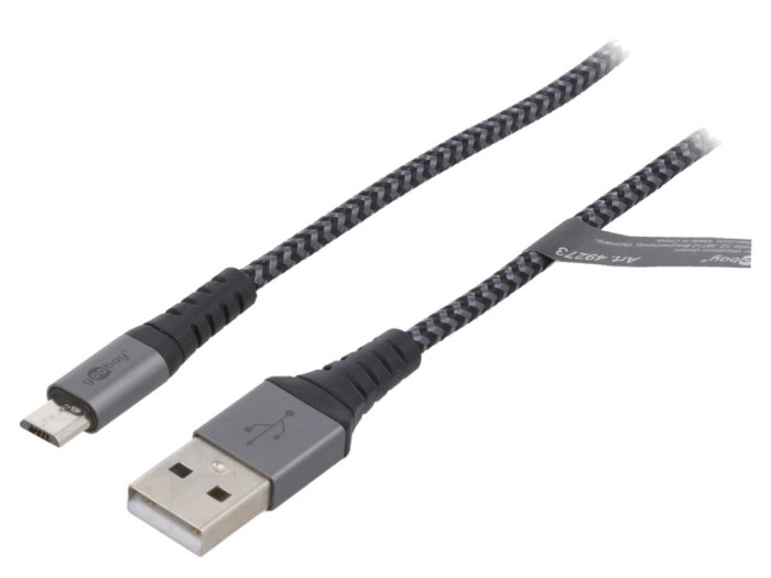 Cablu USB 2.0 A la Micro USB 0,5m