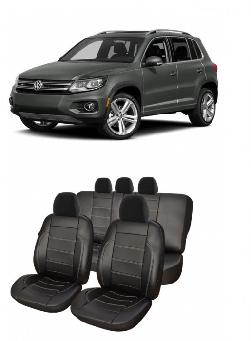 Huse scaune auto piele perforata Volkswagen Tiguan (2011-2015)