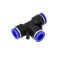 Conector furtun pneumaticpneumatic PU/PE, tip T, 4mm, GEKO G03040