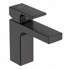 Baterie lavoar monocomanda 100, cu ventil pop-up, negru mat (matt black), Hansgrohe Vernis Shape