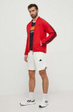 Adidas Originals bluza barbati, culoarea rosu, cu imprimeu, IS2807