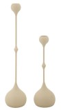 Mauro Ferretti Set Suport Lum&acirc;nare Slimmy Crem 2 Bucăți Cm &Oslash; 8X26-8X35 | Aosom Romania
