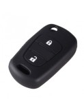 Husa cheie auto din silicon Kia Hyundai 2 butoane Negru, Xenon Bright