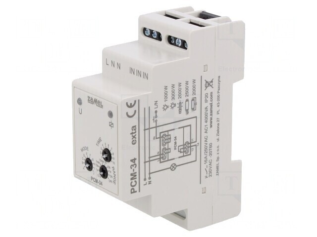 Timer Programabil SPDT 230VAC 16A