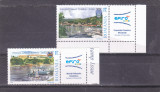 2007 LP 1790 a VAPOARE SI PORTURI DUNARENE ROMANIA-SERBIA SERIE CU VINIETE MNH, Transporturi, Nestampilat