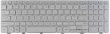 Tastatura Laptop, Dell, Inspiron 15 7537, P36F, P36F001, 87YTJ, 087YTJ, iluminata, argintie, layout US