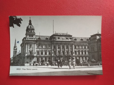 CARTE POSTALA - RPR - ARAD - PIATA SFATULUI POPULAR foto