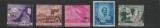 ROMANIA 1952 LP 301 CENTENARUL MIHAI EMINESCU SUPRATIPAR SERIE MNH NESTAMPILATA, Nestampilat