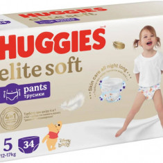 Scutece Chilotel Huggies, Elite Soft Pants Mega, Marimea 5, 12-17 kg, 34 buc