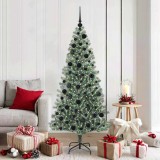 VidaXL Pom de Crăciun artificial cu zăpadă imitată și lumină LED 3396816