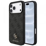 Husa MagSafe pentru Apple iPhone 18 Pro / 17 Pro, Guess, 4G Small and Classic Logo, Neagra