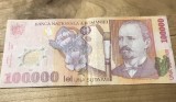 (1) Romania bancnota 100000 lei 2001