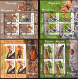 Fauna, pasari, pupeze, minicoală de 3 timbre și 1 vinietă, 2025, LP 2506c, MNH